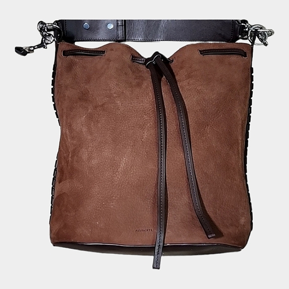 Allsaints Ray Nubuck Bucket Bag - Picture 3 of 13